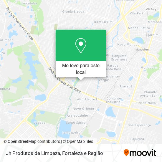 Jh Produtos de Limpeza mapa