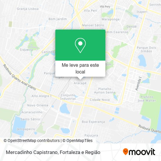 Mercadinho Capistrano mapa