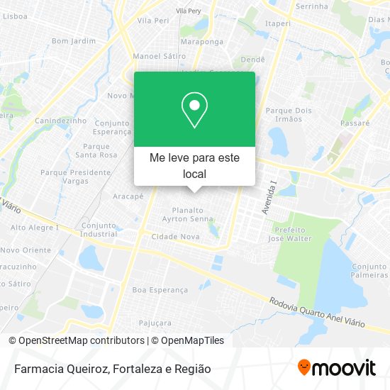 Farmacia Queiroz mapa