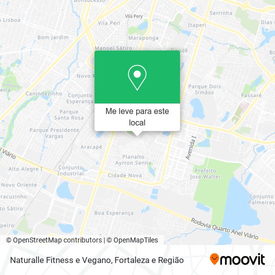 Naturalle Fitness e Vegano mapa