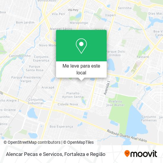 Alencar Pecas e Servicos mapa