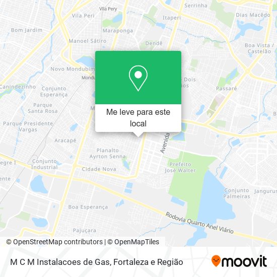 M C M Instalacoes de Gas mapa