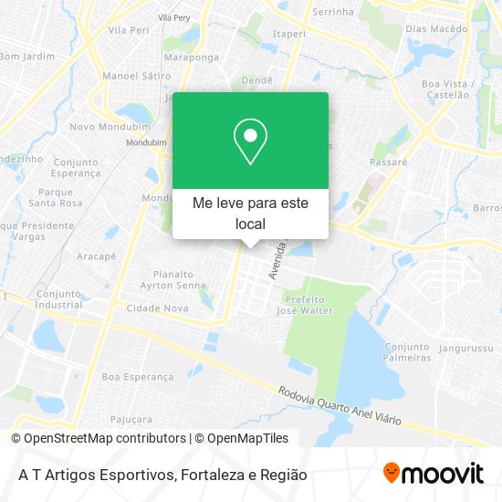 A T Artigos Esportivos mapa