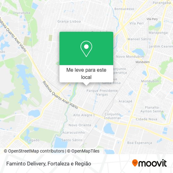 Faminto Delivery mapa