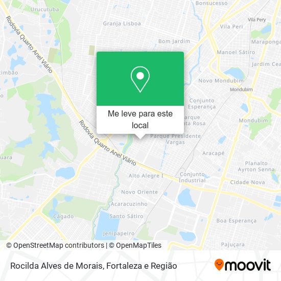 Rocilda Alves de Morais mapa