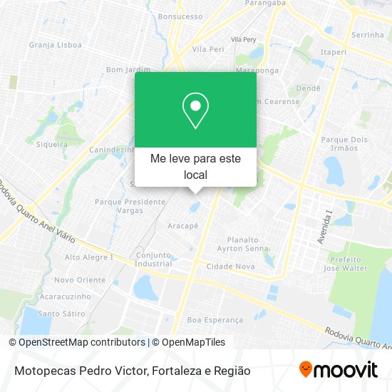 Motopecas Pedro Victor mapa