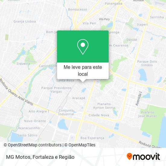 MG Motos mapa
