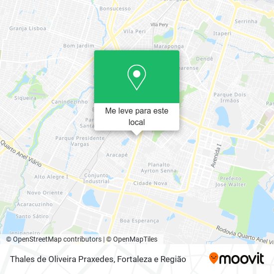 Thales de Oliveira Praxedes mapa