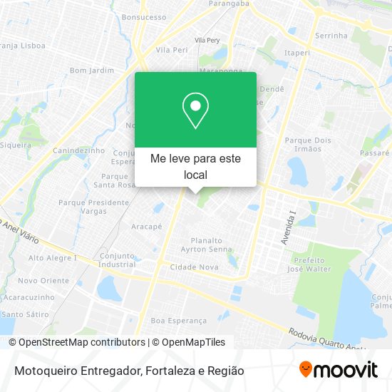 Motoqueiro Entregador mapa