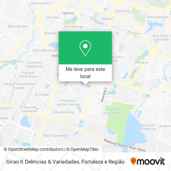 Girao K Delmcias & Variedades mapa