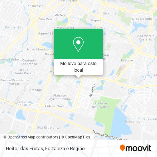 Heitor das Frutas mapa