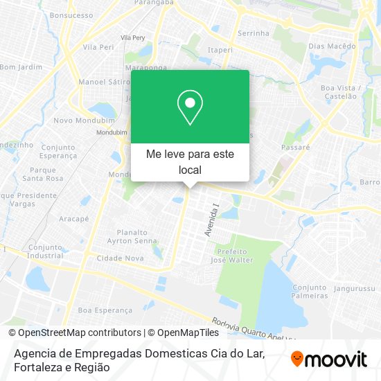 Agencia de Empregadas Domesticas Cia do Lar mapa