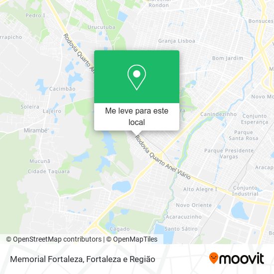 Memorial Fortaleza mapa