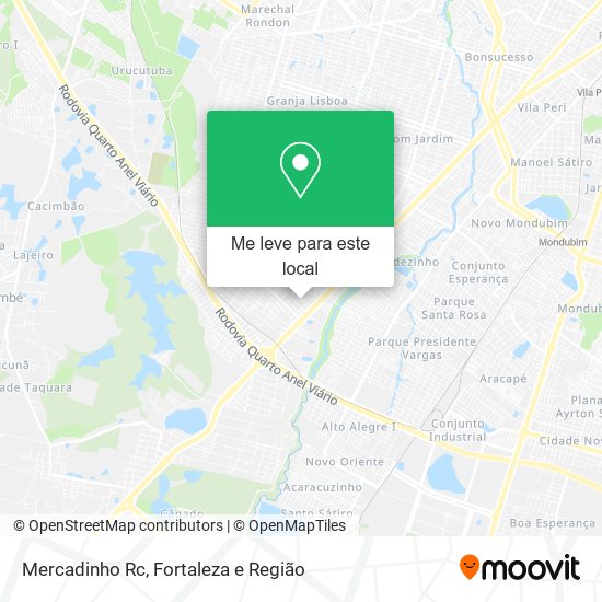 Mercadinho Rc mapa