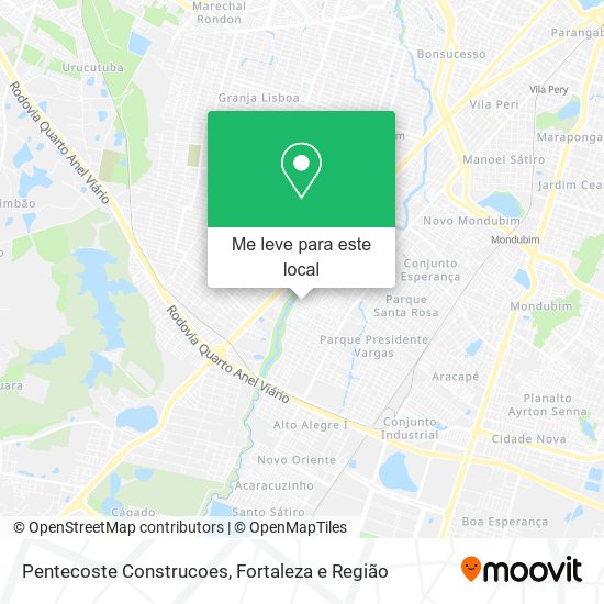 Pentecoste Construcoes mapa