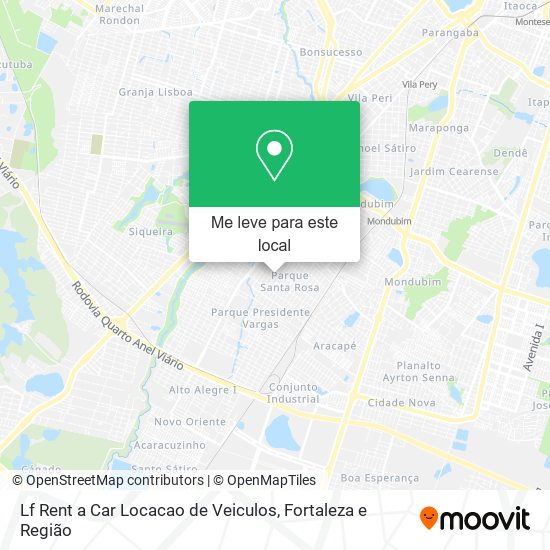 Lf Rent a Car Locacao de Veiculos mapa
