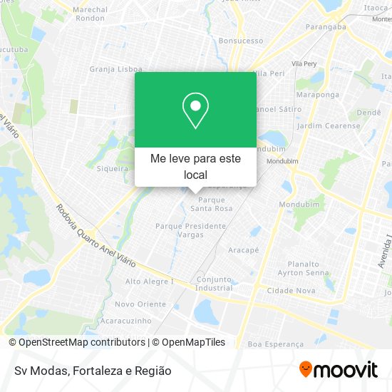 Sv Modas mapa