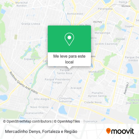 Mercadinho Denys mapa