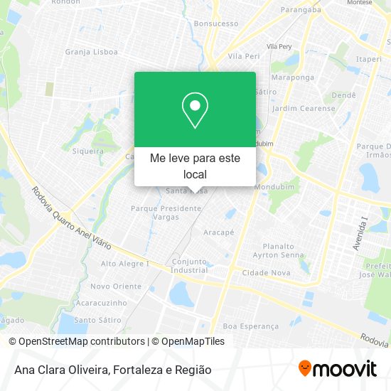 Ana Clara Oliveira mapa