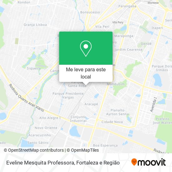 Eveline Mesquita Professora mapa