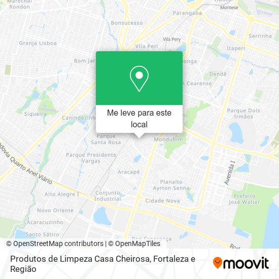 Produtos de Limpeza Casa Cheirosa mapa