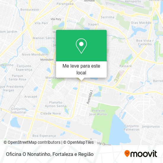 Oficina O Nonatinho mapa