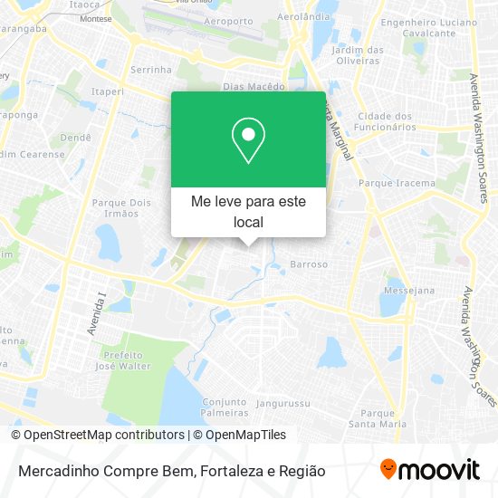 Mercadinho Compre Bem mapa