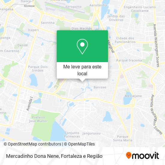 Mercadinho Dona Nene mapa