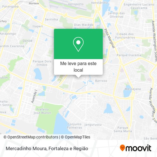 Mercadinho Moura mapa