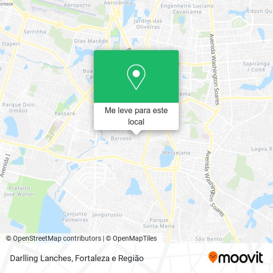 Darlling Lanches mapa