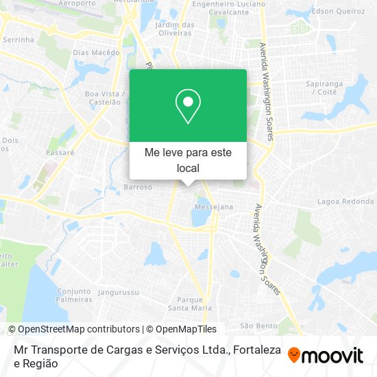 Mr Transporte de Cargas e Serviços Ltda. mapa