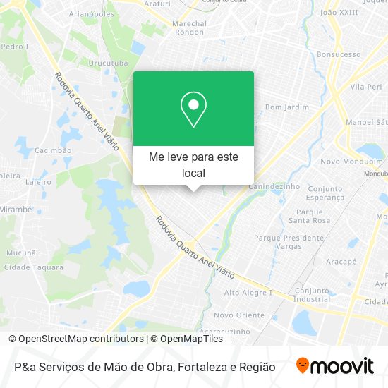 P&a Serviços de Mão de Obra mapa