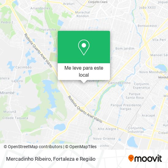 Mercadinho Ribeiro mapa