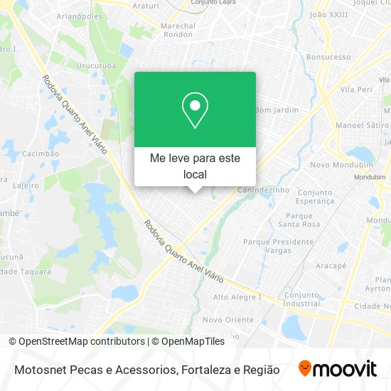 Motosnet Pecas e Acessorios mapa