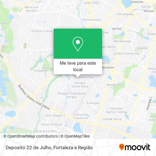 Deposito 22 de Julho mapa