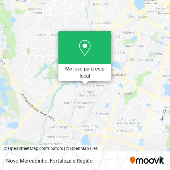 Novo Mercadinho mapa