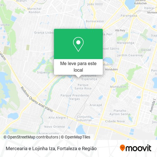 Mercearia e Lojinha Iza mapa