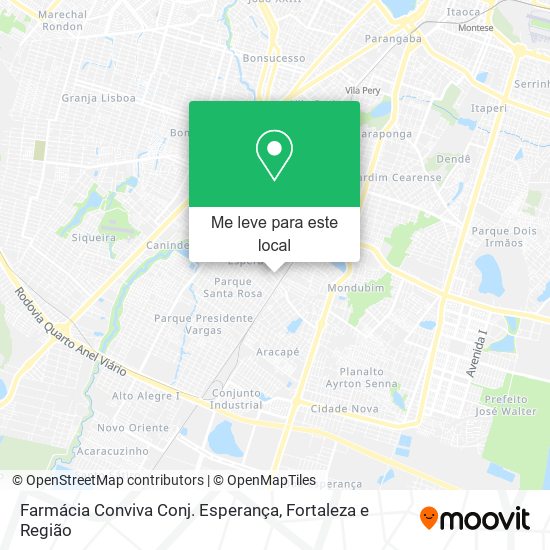 Farmácia Conviva Conj. Esperança mapa