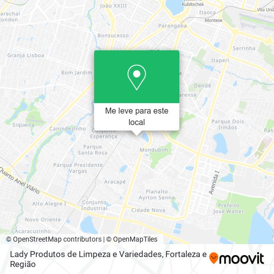 Lady Produtos de Limpeza e Variedades mapa