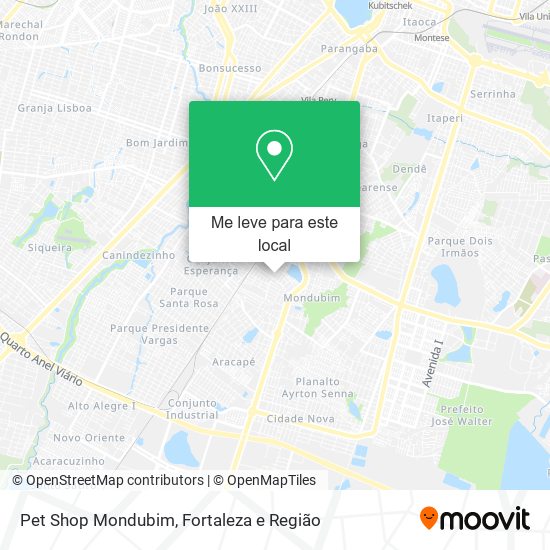 Pet Shop Mondubim mapa