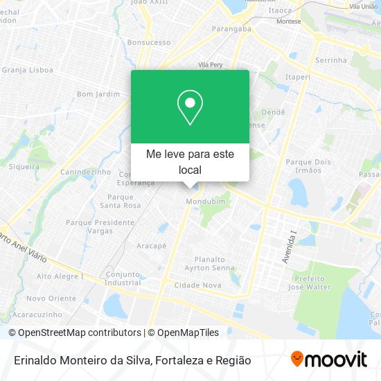 Erinaldo Monteiro da Silva mapa