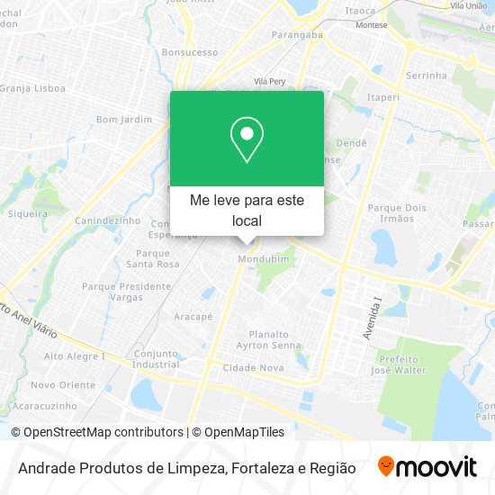 Andrade Produtos de Limpeza mapa