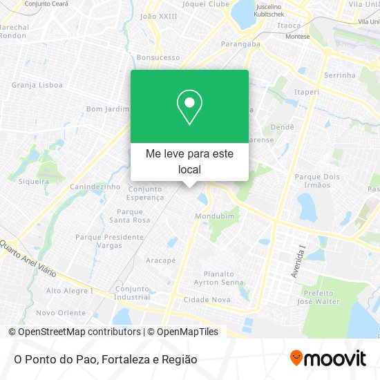 O Ponto do Pao mapa