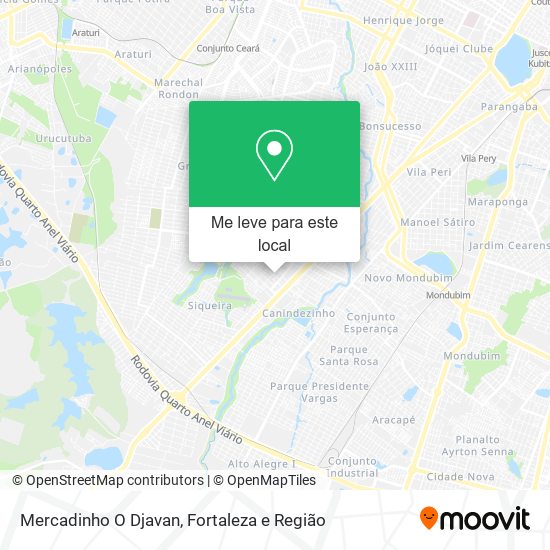 Mercadinho O Djavan mapa