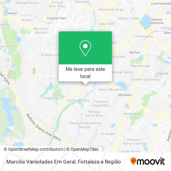 Marcilia Variedades Em Geral mapa