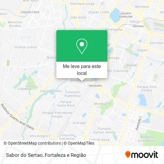 Sabor do Sertao mapa