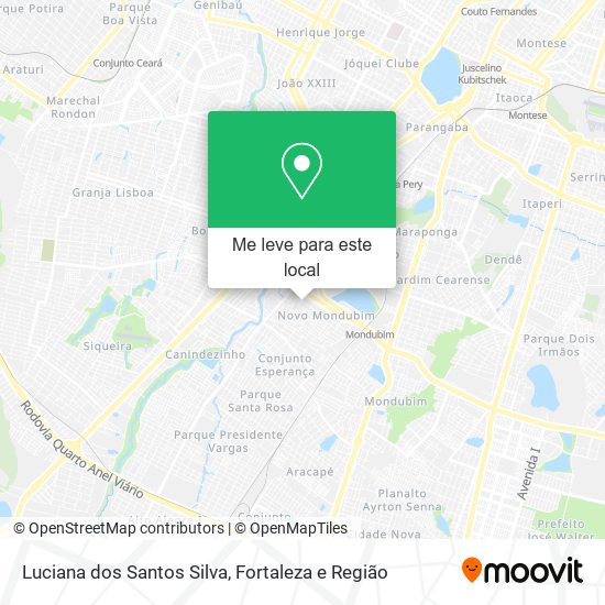 Luciana dos Santos Silva mapa