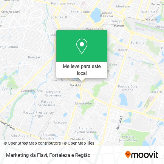 Marketing da Flavi mapa