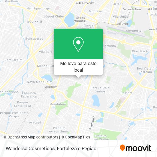 Wandersa Cosmeticos mapa