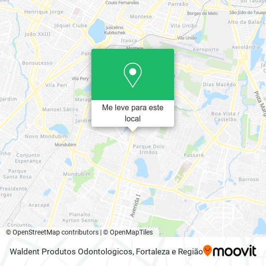 Waldent Produtos Odontologicos mapa